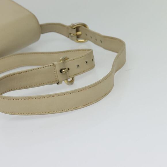GUCCI Shoulder Bag Leather Cream Gold - Picture 7 of 16